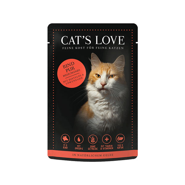 CAT'S LOVE Adult Pure Beef in a bag