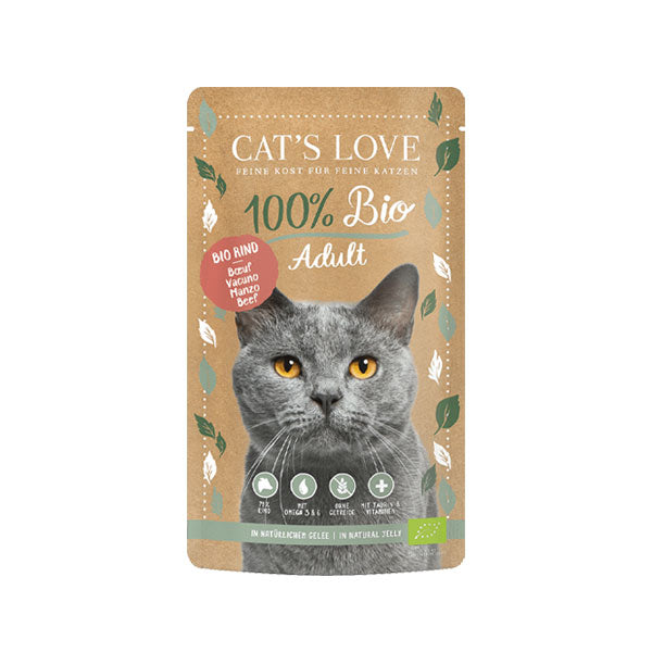 CAT'S LOVE Adult Organic Beef