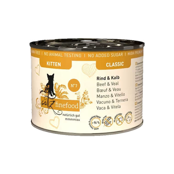 CATZ FINEFOOD Kitten No. 7 Beef and Veal