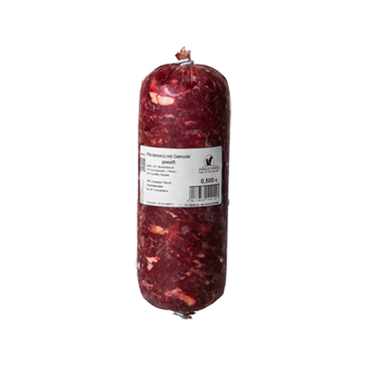 Menu pour chiens : Cheval aux légumes