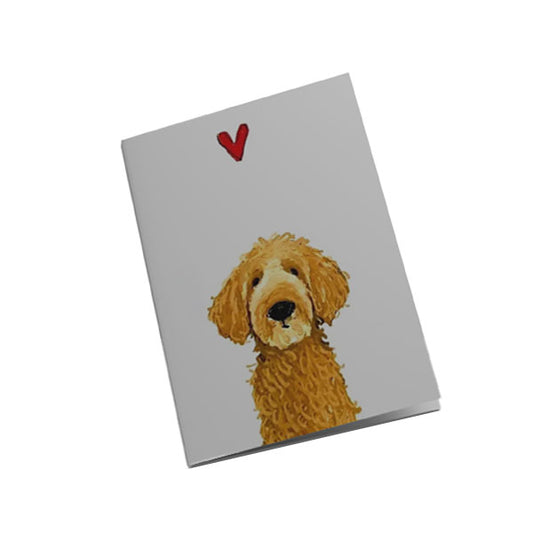 GOLDENWAY greeting card dog with heart