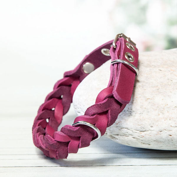 GOLDENWAY dog collar, braided 