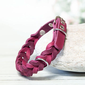 GOLDENWAY Hundehalsband, geflochten