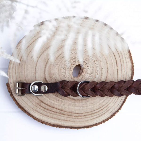 GOLDENWAY dog collar, braided 