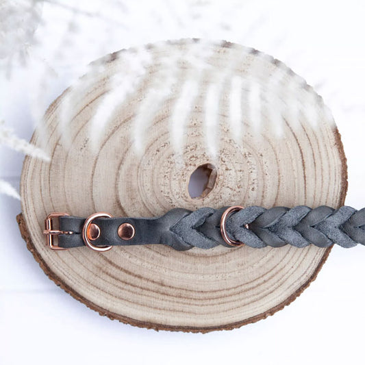GOLDENWAY Hundehalsband, geflochten