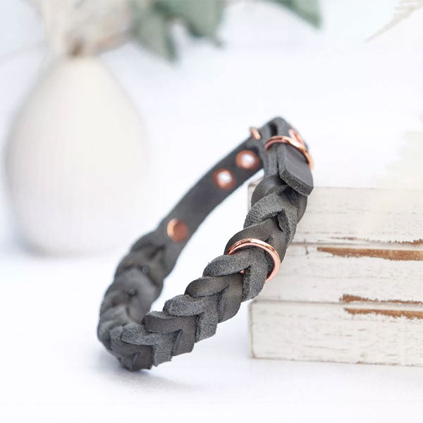 GOLDENWAY dog collar, braided 