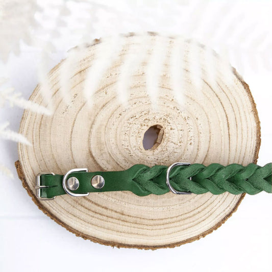 GOLDENWAY Hundehalsband, geflochten