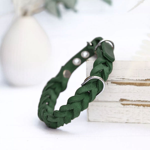 GOLDENWAY dog collar, braided 