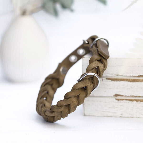 GOLDENWAY dog collar, braided 