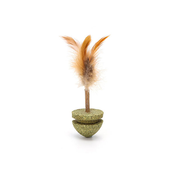 GOLDENWAY cat toy spinning top with catnip 