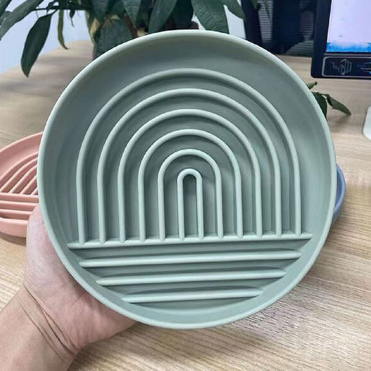 GOLDENWAY Anti-Gulping Silicone Bowl