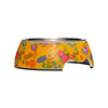 GOLDENWAY Futternapf mit Blumen Design