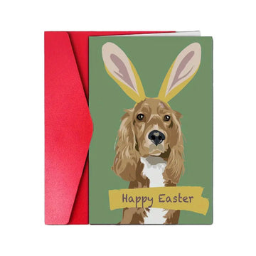 GOLDENWAY Easter card Cocker Spaniel