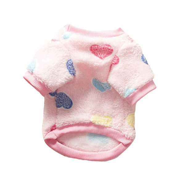 GOLDENWAY plush sweater with hearts