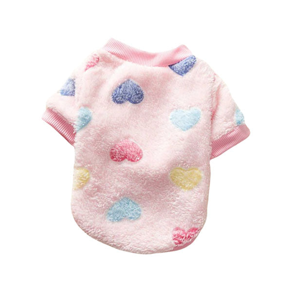 GOLDENWAY plush sweater with hearts