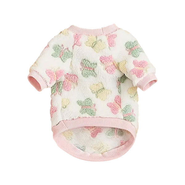 GOLDENWAY plush sweater with butterflies