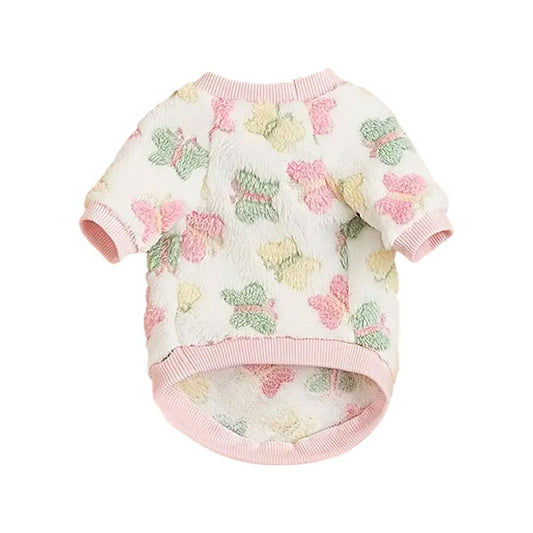 GOLDENWAY plush sweater with butterflies