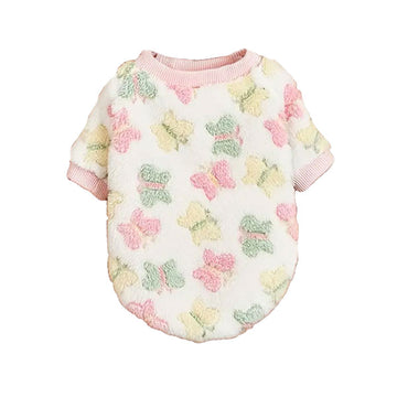 Pull en peluche GOLDENWAY à papillons
