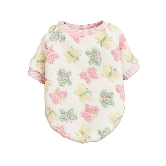GOLDENWAY plush sweater with butterflies