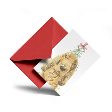 GOLDENWAY Christmas card Mistletoe 