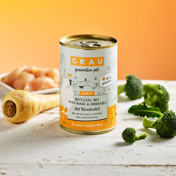 GRAY Dog Adult Menu Poultry