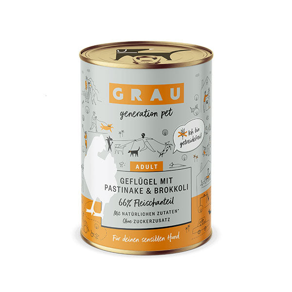 GRAY Dog Adult Menu Poultry