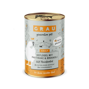 GRAU Hund Adult Menü Geflügel