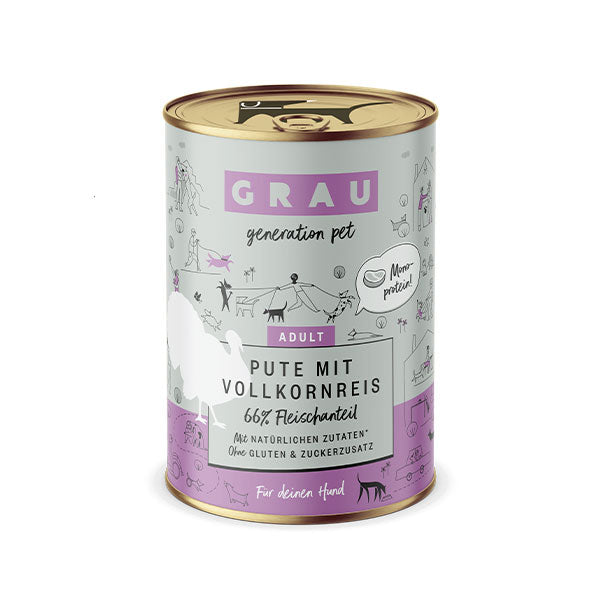 GRAY Dog Adult Menu Turkey