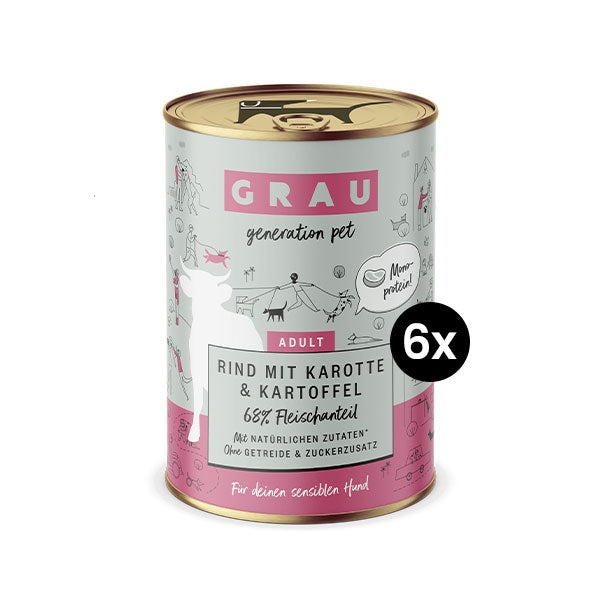 GRAY Dog Adult Menu Beef