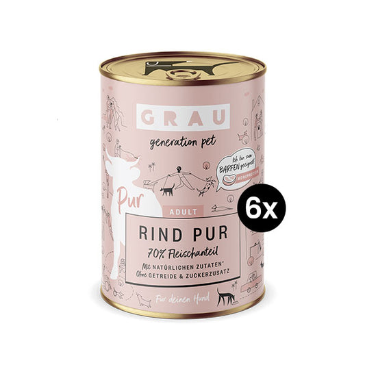 GRAU Hund Adult Rind Pur