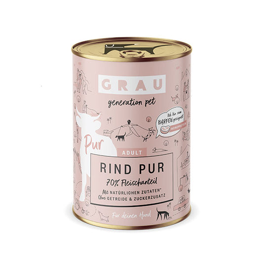 GRAU Hund Adult Rind Pur
