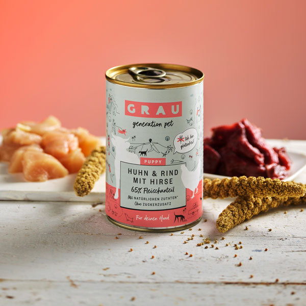 GRAU Dog Junior Chicken, Beef &amp; Millet 