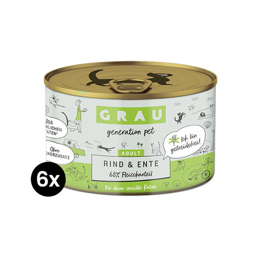 GREY Cat Adult Beef and Duck
