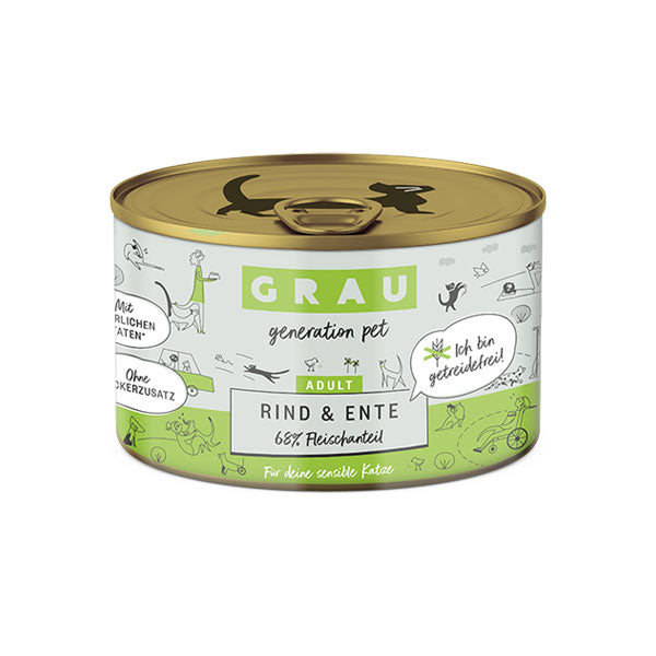 GREY Cat Adult Beef and Duck