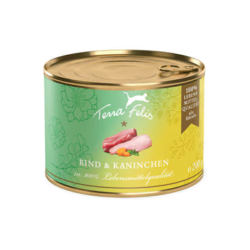 TERRA FELIS Adult Getreidefrei Rind und Kaninchen